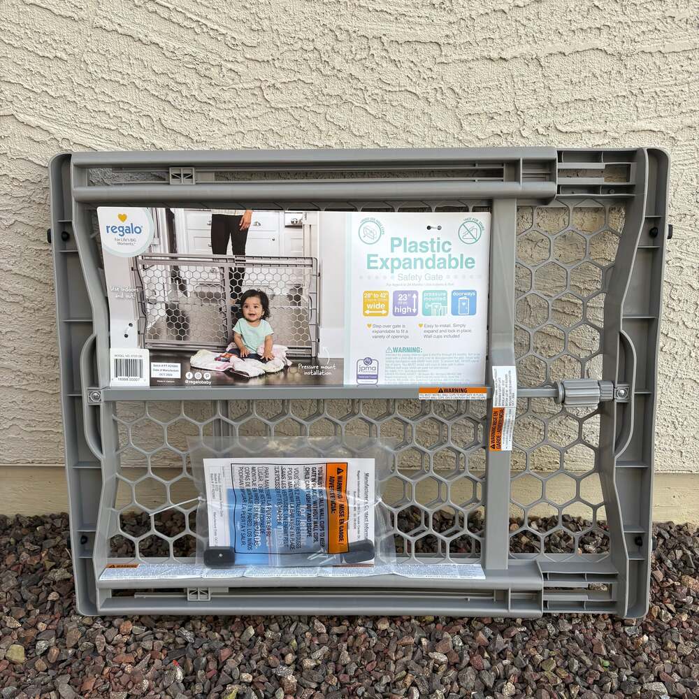 Regalo Gray 23 in. H X 42 in. W Plastic Expand Gate Mfr# 0722 -